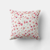 フローラ植物模様ピンク クッション (裏面)