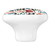 フローラ植物模様 セラミックノブ (側面)