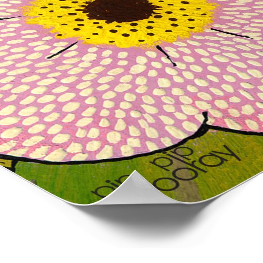 フローラ植物画家印象プリントポスター ポスター (角)