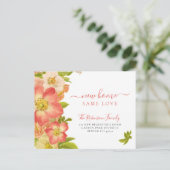 フローラ植物開花移エレガント動 案内ポストカード (スタンド正面)