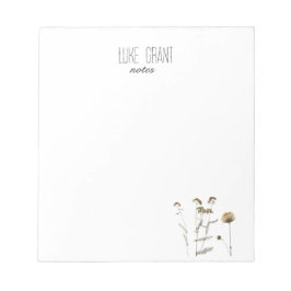 フローラ植物 ノートパッド