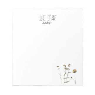 フローラ植物 ノートパッド