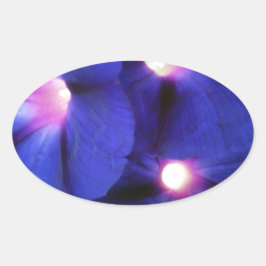 フローラ楕円ステッカー 楕円形シール