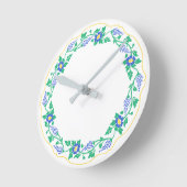 フローラ楕円 ラウンド壁時計 (傾斜)