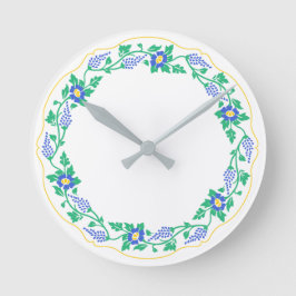 フローラ楕円 ラウンド壁時計