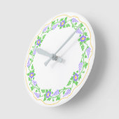 フローラ楕円 ラウンド壁時計 (傾斜)
