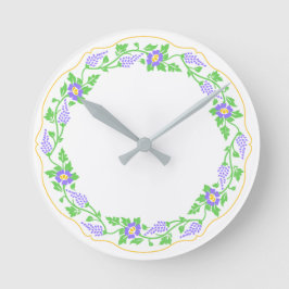 フローラ楕円 ラウンド壁時計