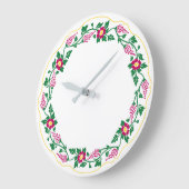 フローラ楕円 ラージ壁時計 (傾斜)
