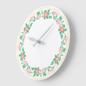 フローラ楕円 ラージ壁時計 (傾斜)