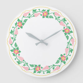 フローラ楕円 ラージ壁時計
