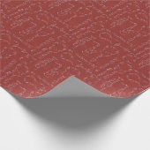 フローラ楽器（赤） ラッピングペーパー (角)