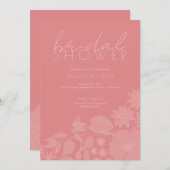 フローラ概要ブライダルシャワー 招待状 (正面/裏面)