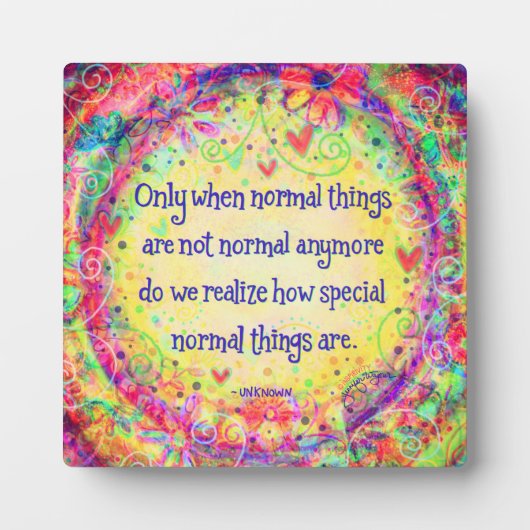 フローラ標準は特殊な引用文かわいらし刺激 フォトプラーク (正面)