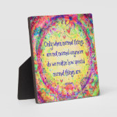 フローラ標準は特殊な引用文かわいらし刺激 フォトプラーク (正面)