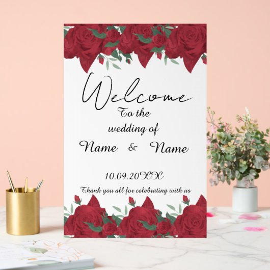 フローラ標識 アクリルサイン (ウェディング)