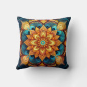 フローラ模様の輝インスパイアき曼荼羅 クッション (裏面)