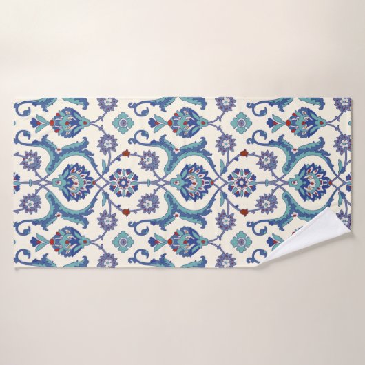 フローラ模様アラビア伝統的の縫い目 バスタオル (バスタオル)