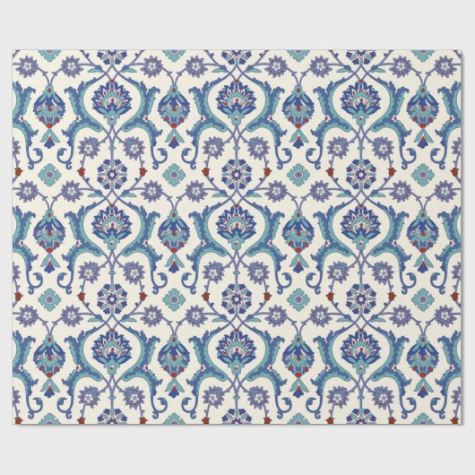 フローラ模様アラビア伝統的の縫い目 ラッピングペーパー (フラット)