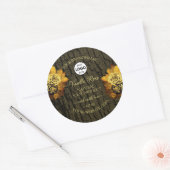 フローラ樹皮粒製品ラベルのロゴ ラウンドシール (封筒)