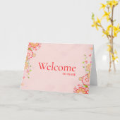 フローラ歓迎の飾り板を旋回 カード (黄色い花)