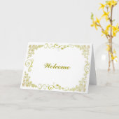 フローラ歓迎の飾り板を旋回 カード (黄色い花)