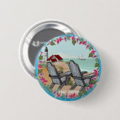 フローラ正午ライトハウスピンボタン 缶バッジ (正面&裏面)