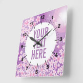 フローラ正方形壁時計 スクエア壁時計 (傾斜)