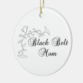 フローラ武術アーツブラックベルトママ セラミックオーナメント (左)