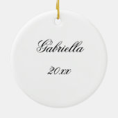 フローラ武術アーツブラックベルトママ セラミックオーナメント (裏面)