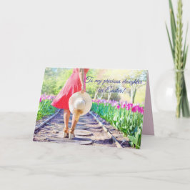 フローラ歩道 – 娘のためのイースターカード サンキューカード