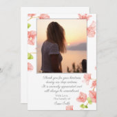 フローラ死別葬式サンキューカード サンキューカード (正面/裏面)