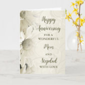 フローラ母と義父の記念日 カード (黄色い花)