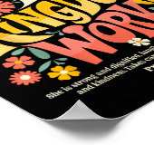 フローラ母の信仰の宗教ママ母の母は親戚 ポスター (角)