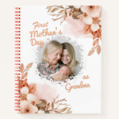 フローラ母の日おばあちゃんの写真 ノートブック (正面)