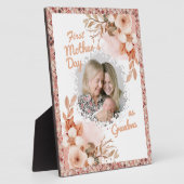 フローラ母の日おばあちゃんの写真 フォトプラーク (側面)