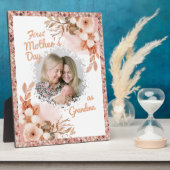 フローラ母の日おばあちゃんの写真 フォトプラーク (側面)