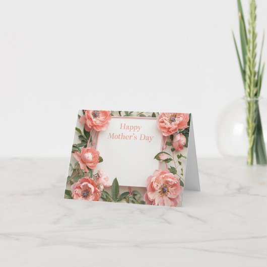 フローラ母の日のグリーティングカード カード (正面)