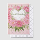 フローラ母の日のグリーティングカード ベラム紙招待状 (オフセット (招待状))