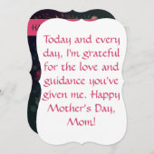 フローラ母の日のグリーティングカード:美しい方法 (正面/裏面)