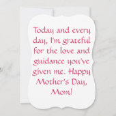 フローラ母の日のグリーティングカード:美しい方法 (正面)