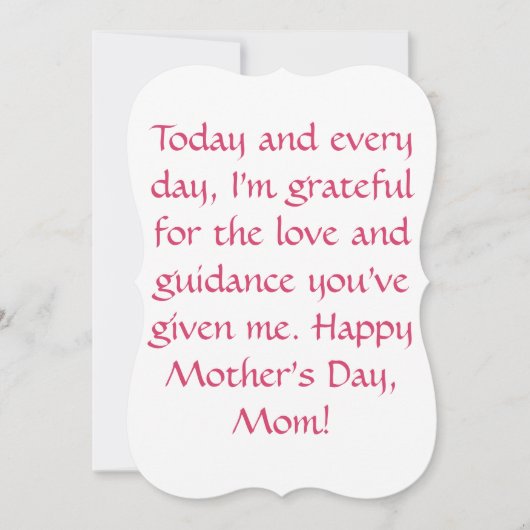 フローラ母の日のグリーティングカード：美しい方法 (正面)