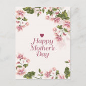フローラ母の日の挨拶 ポストカード (正面)