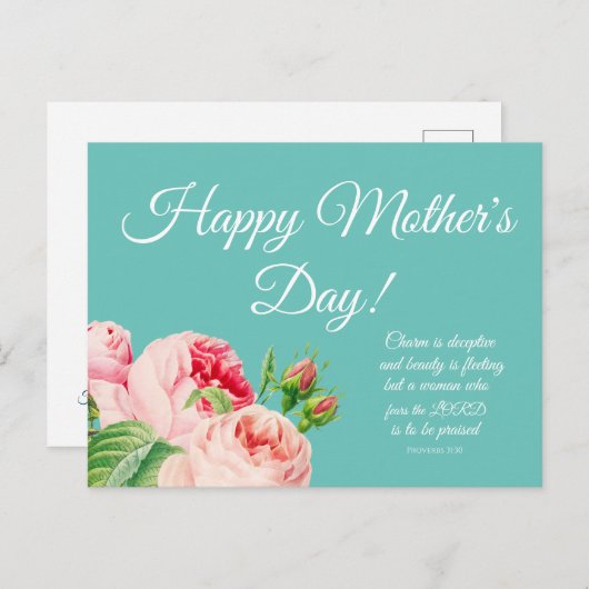 フローラ母の日はがき ポストカード (正面/裏面)