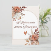 フローラ母の日引用文母もしは花だった サンキューカード (スタンド正面)