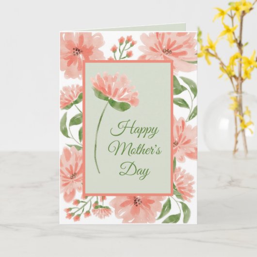 フローラ母の日 カード (黄色い花)