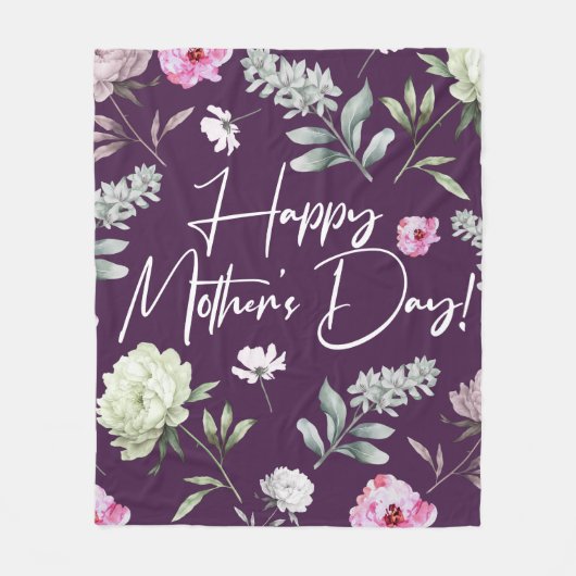 フローラ母の日 フリースブランケット (正面)