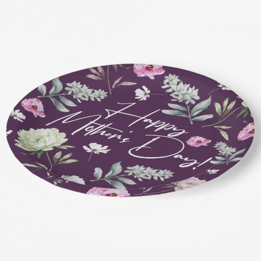フローラ母の日 ペーパープレート (アングル)
