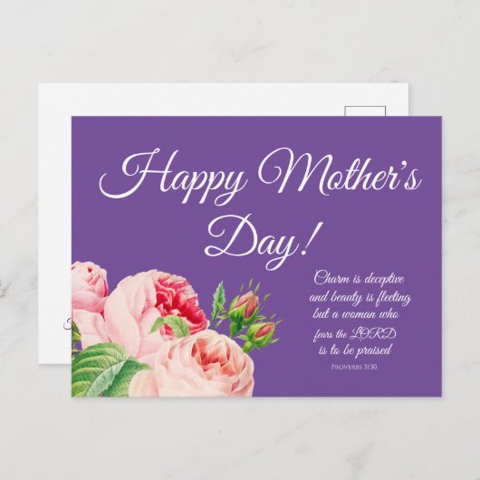 フローラ母の日 ポストカード (正面/裏面)