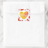 フローラ母の日、母最高のの日まで スクエアシール (バッグ)