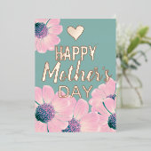 フローラ母の日 箔シーズンカード (立ち正面)